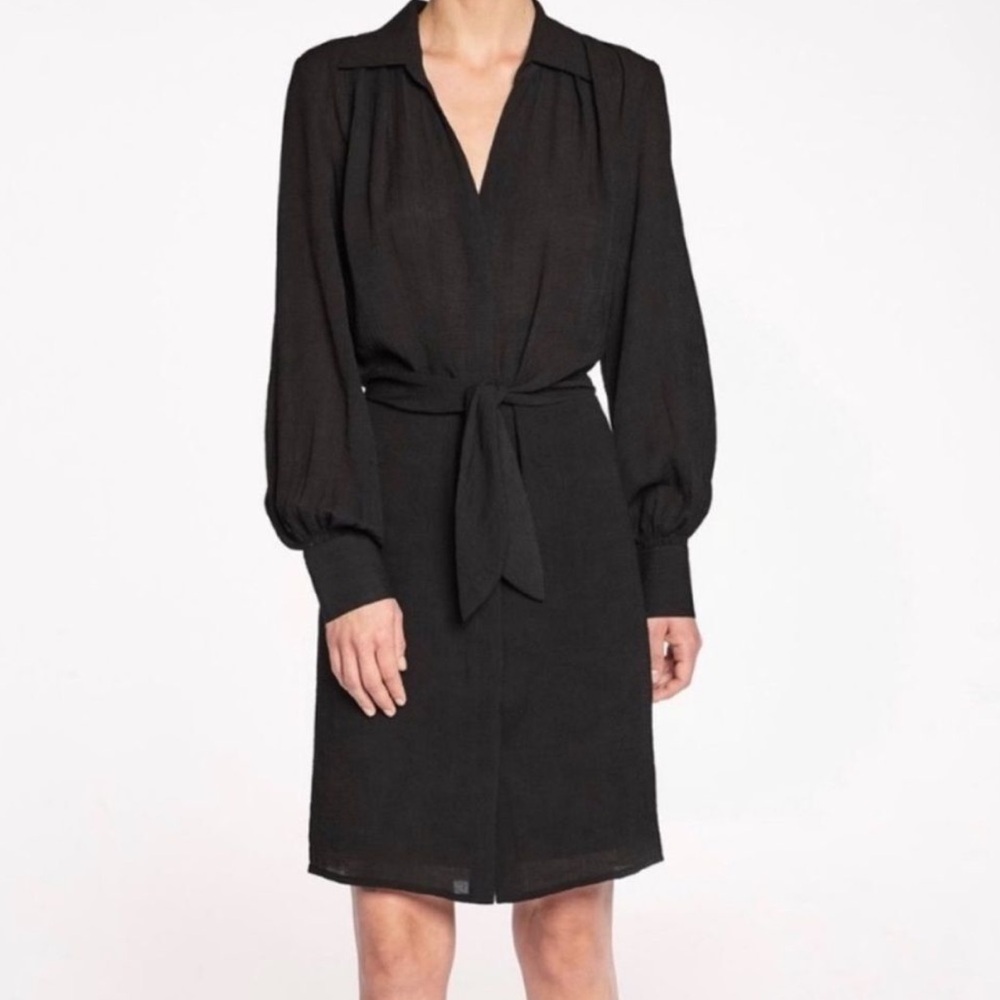 Brochu Walker The Madsen Shirtdress in Black - Picture 2 of 15